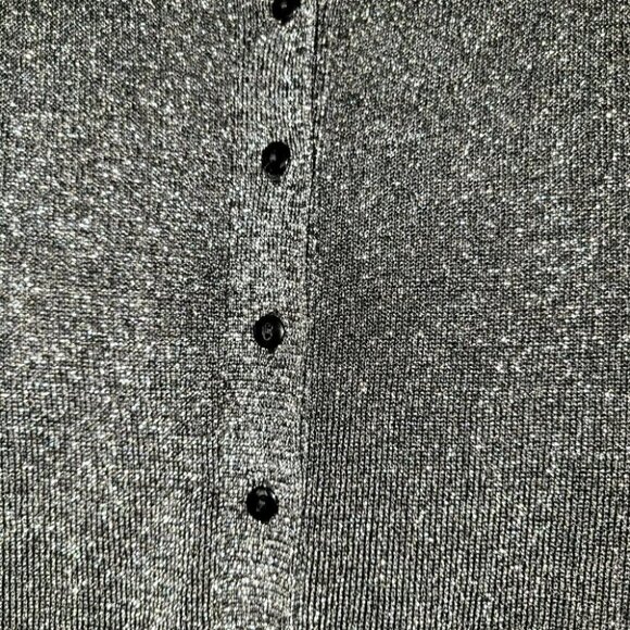 Suzy Sheir glitter long sleeve cardigan, little puffy sleeve - Picture 8 of 8